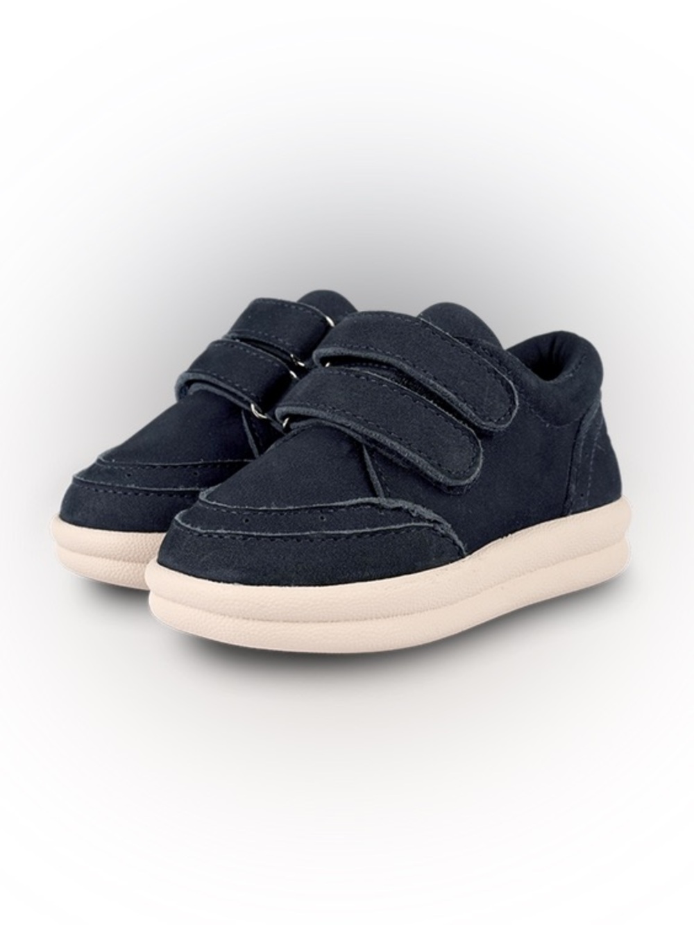 Donsje Murron Velcro Sneakers Navy Nubuck Leather in box  Sz 4 $109